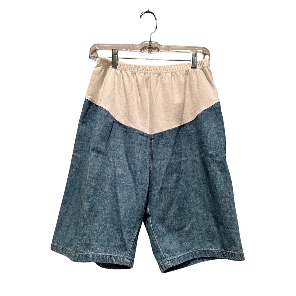 American Cruiser Vintage Denim Bermuda Shorts Small Made in USA Stretch Casual